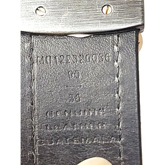 Fossil Genuine Leather Brown & Black Men's Belt Size 36 - Picture 4 of 6